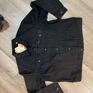 Levi's Black Men’s Denim-Style Shirt Jacket